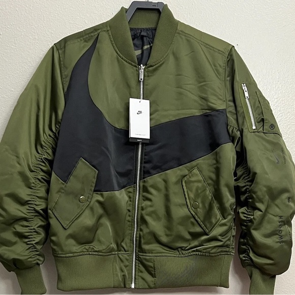 Reversible Nike Swoosh Bomber Jacket - Picture 10 of 17